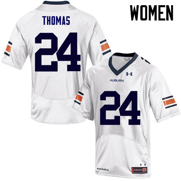 Women Auburn Tigers #24 Daniel Thomas College Football Jerseys Sale-White